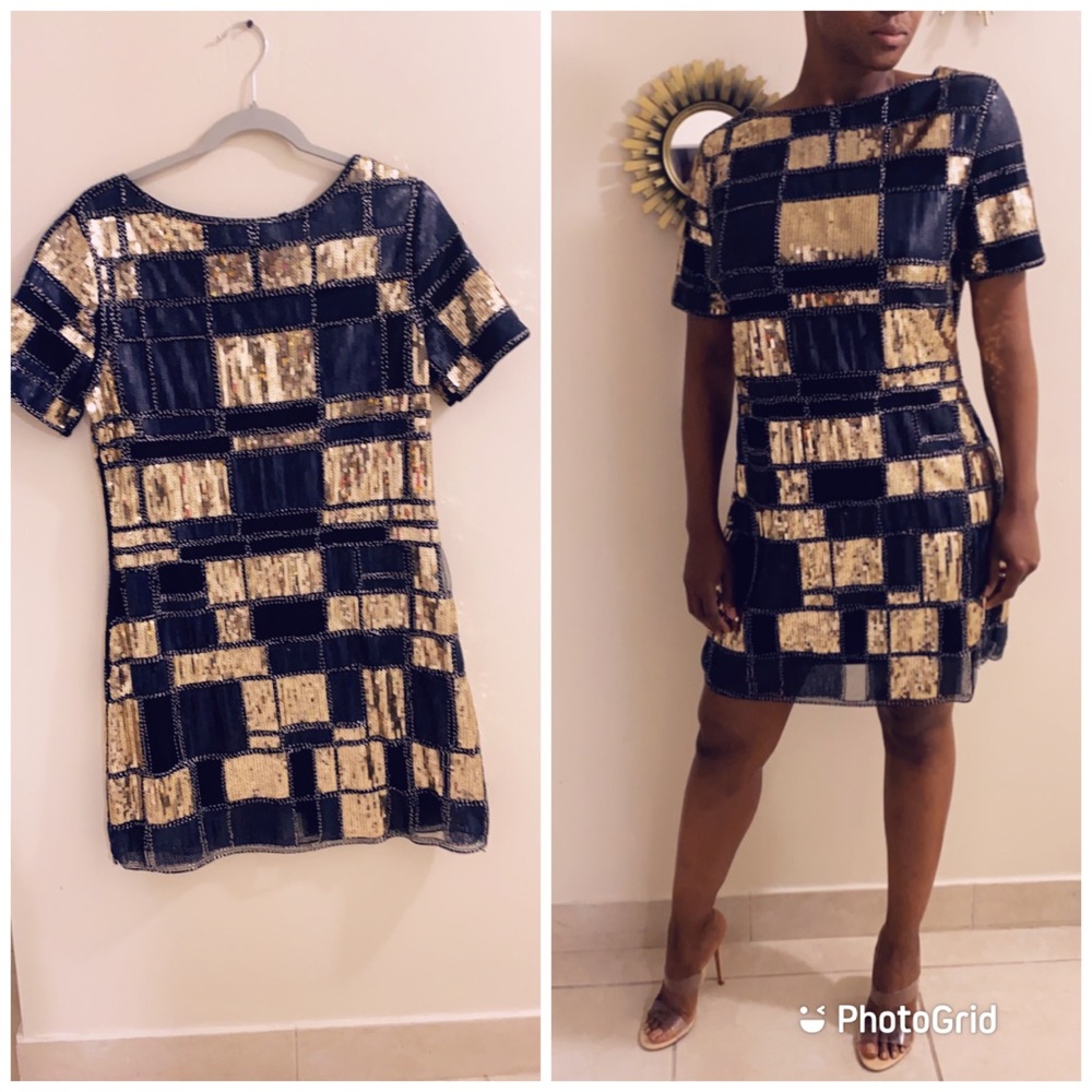 Black and gold formal dress!